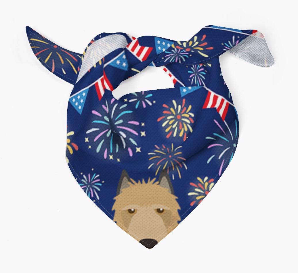 Independence Day Fireworks: {breedFullName} Bandana