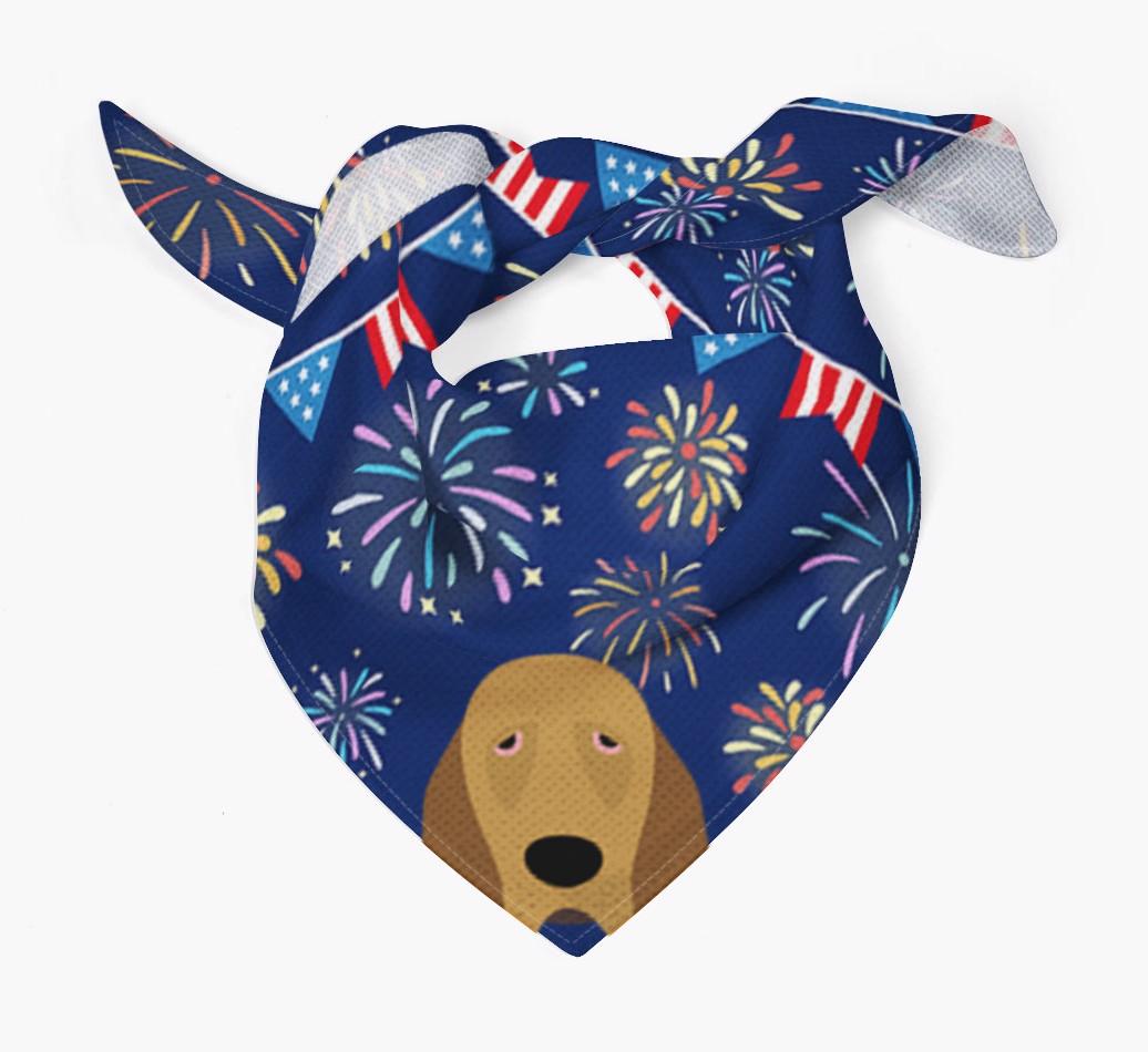 Independence Day Fireworks: {breedFullName} Bandana
