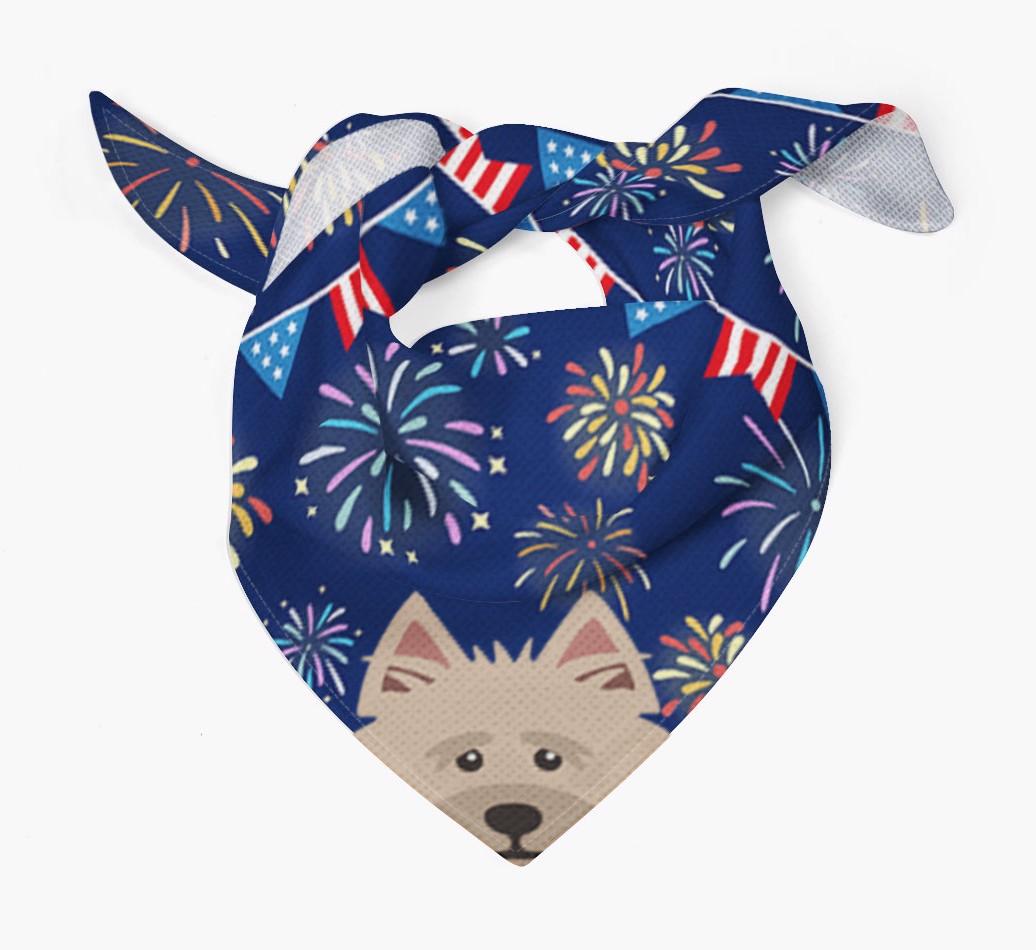 Independence Day Fireworks: {breedFullName} Bandana