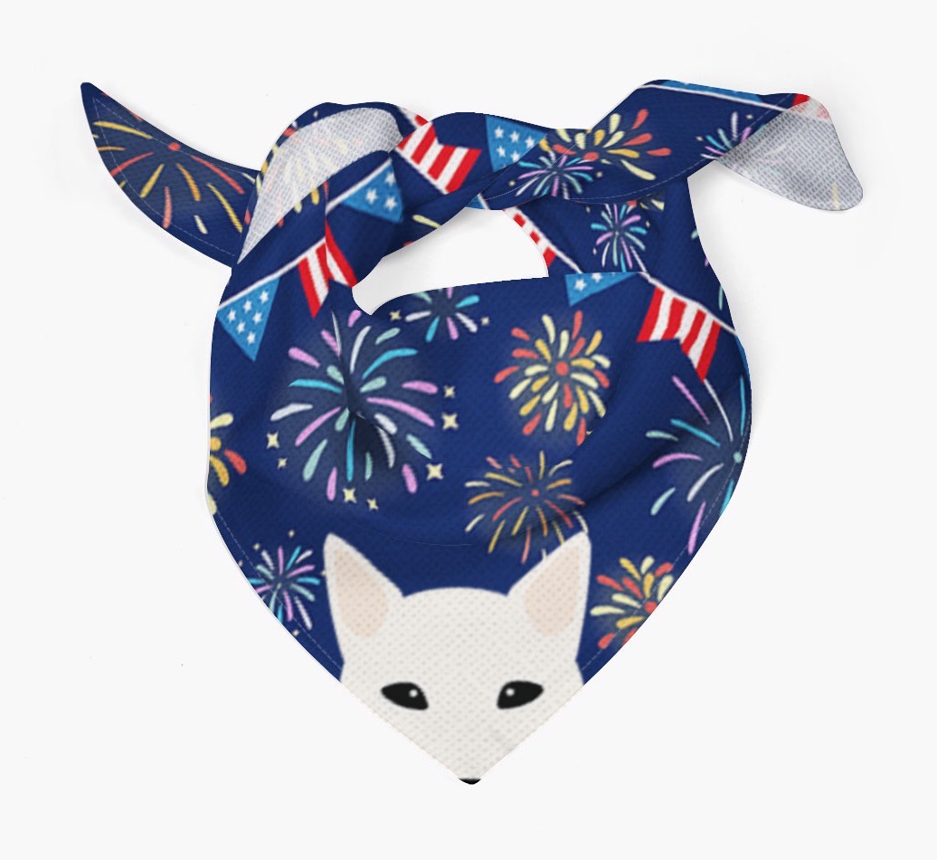 Independence Day Fireworks: {breedFullName} Bandana