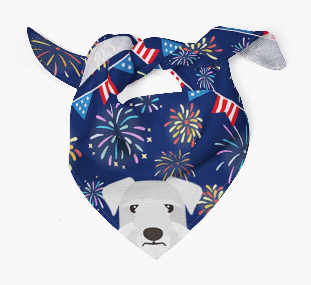 Independence Day Fireworks: {breedFullName} Bandana