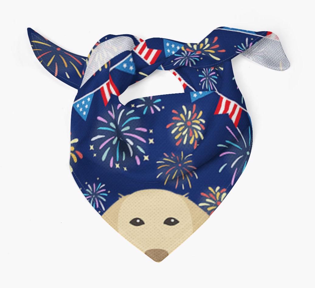 Independence Day Fireworks: {breedFullName} Bandana