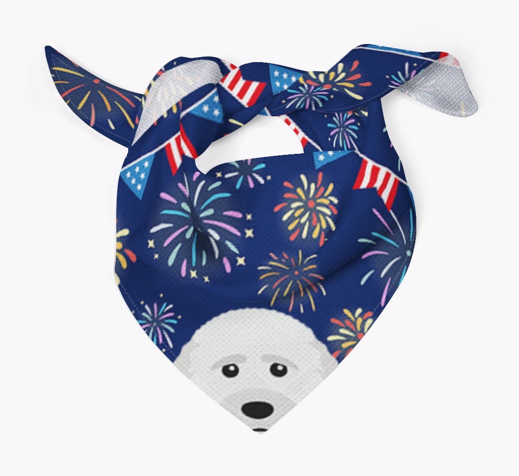 Independence Day Fireworks: {breedFullName} Bandana