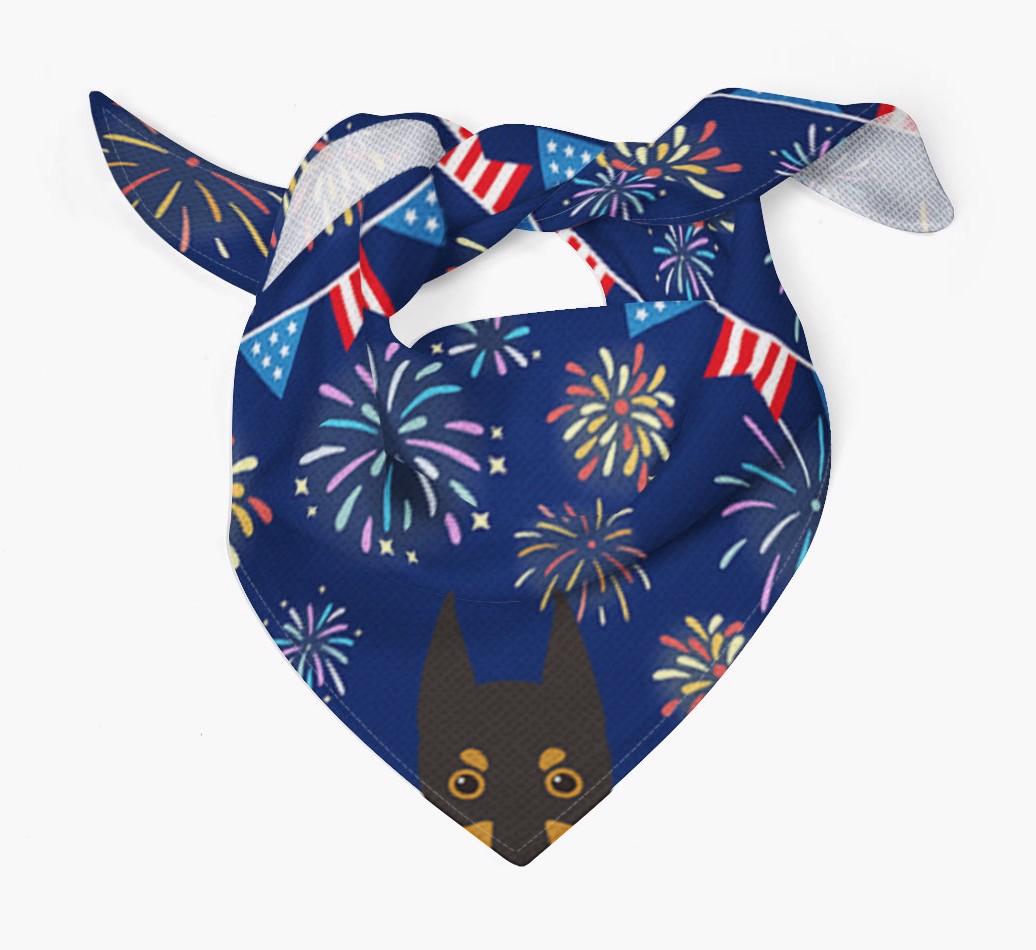 Independence Day Fireworks: {breedFullName} Bandana