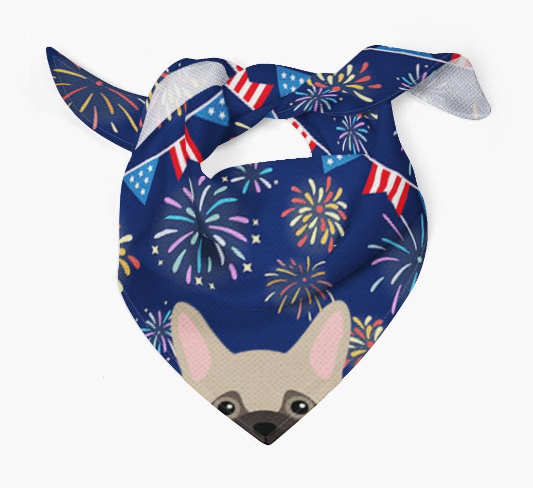 Independence Day Fireworks: {breedFullName} Bandana