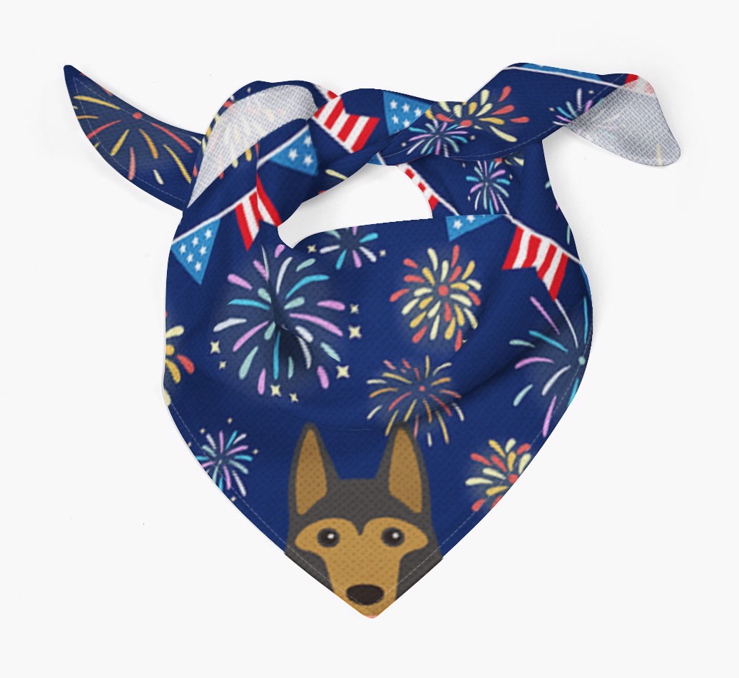Independence Day Fireworks: {breedFullName} Bandana
