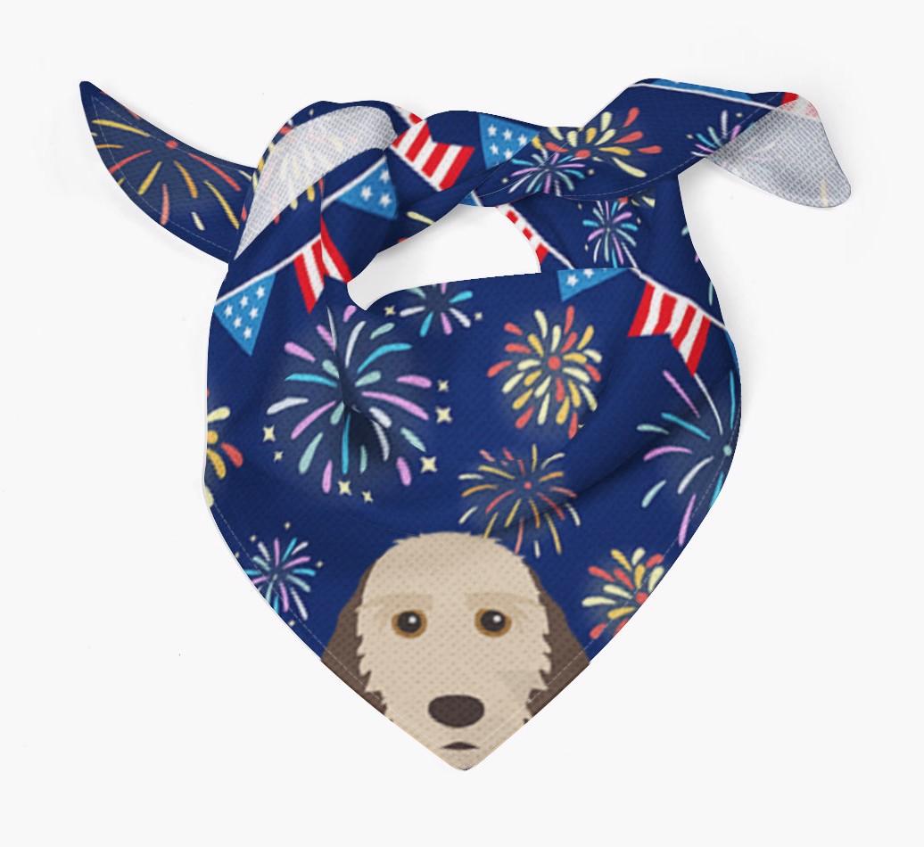 Independence Day Fireworks: {breedFullName} Bandana