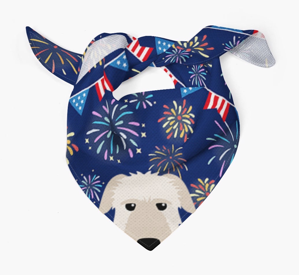 Independence Day Fireworks: {breedFullName} Bandana