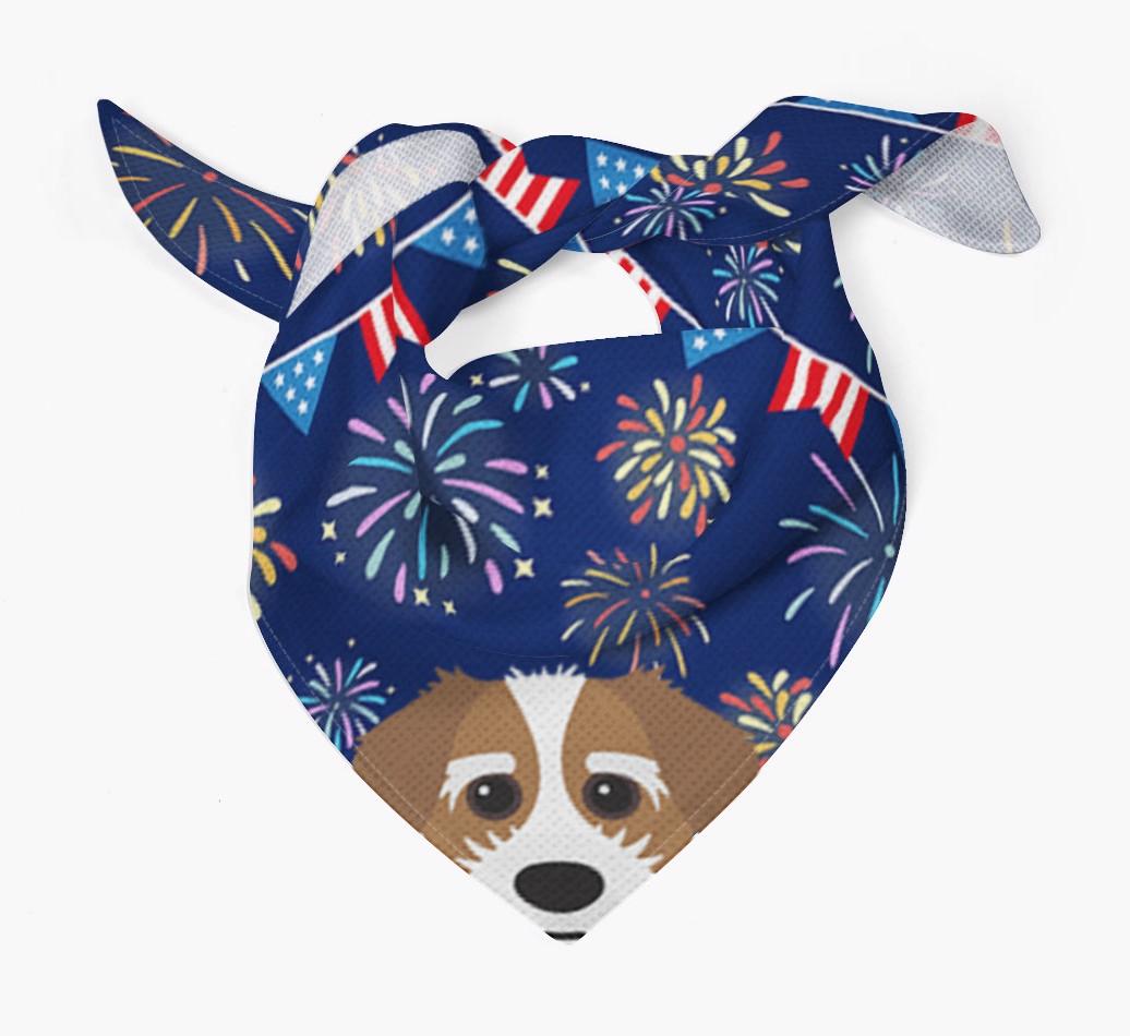 Independence Day Fireworks: {breedFullName} Bandana