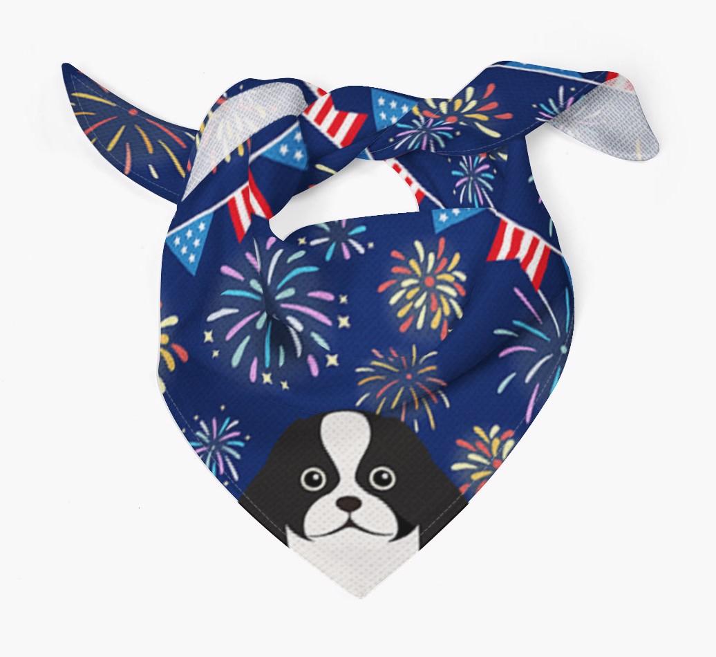 Independence Day Fireworks: {breedFullName} Bandana