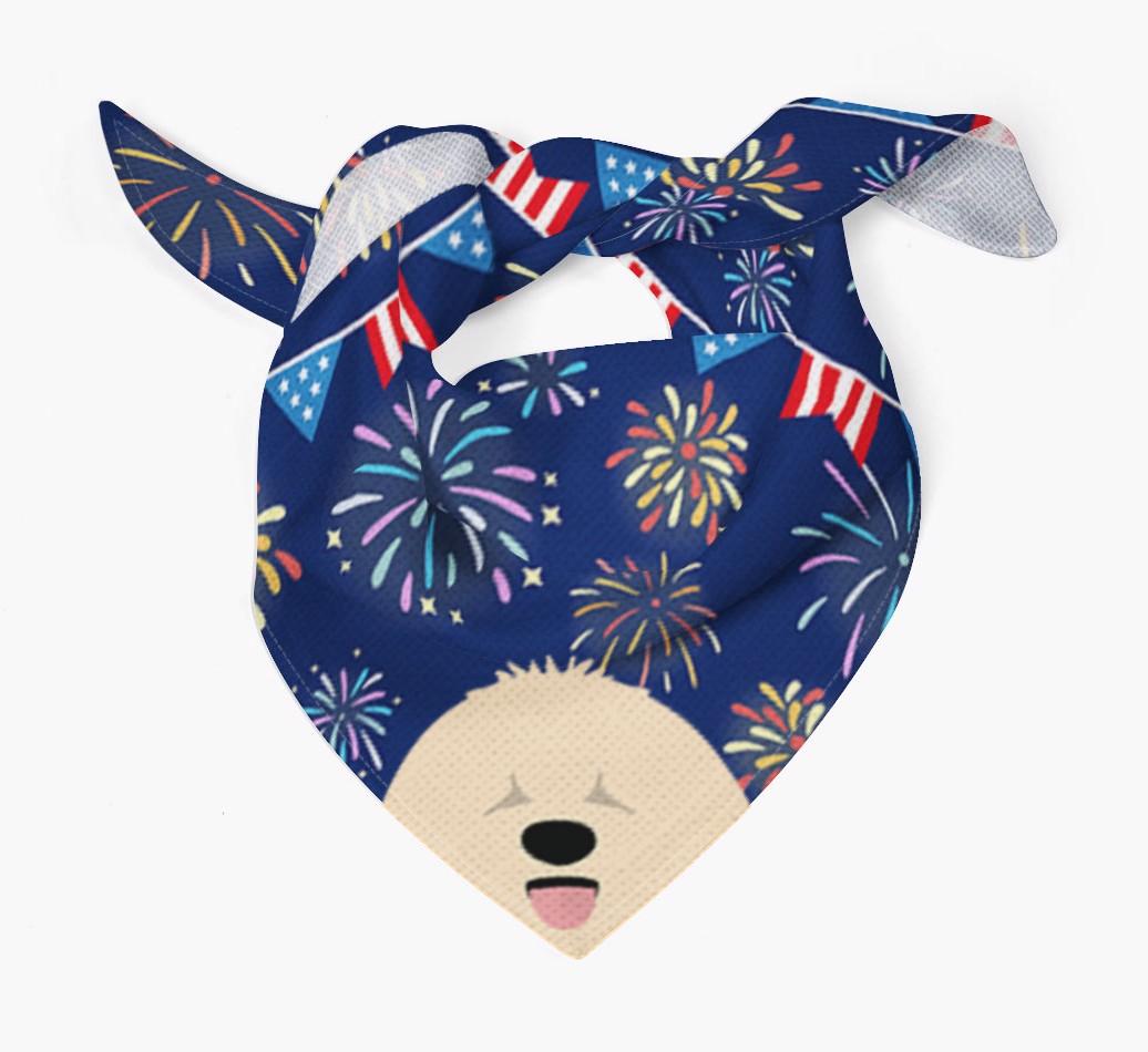 Independence Day Fireworks: {breedFullName} Bandana