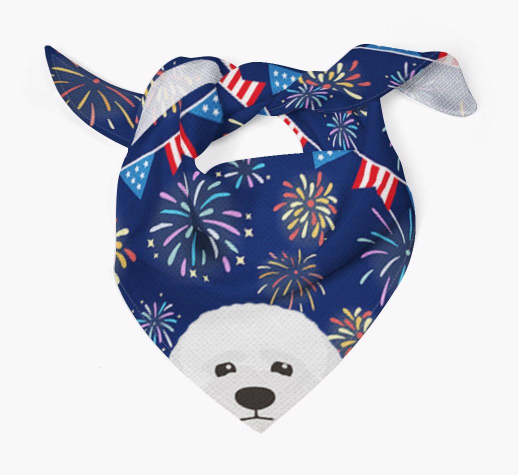 Independence Day Fireworks: {breedFullName} Bandana
