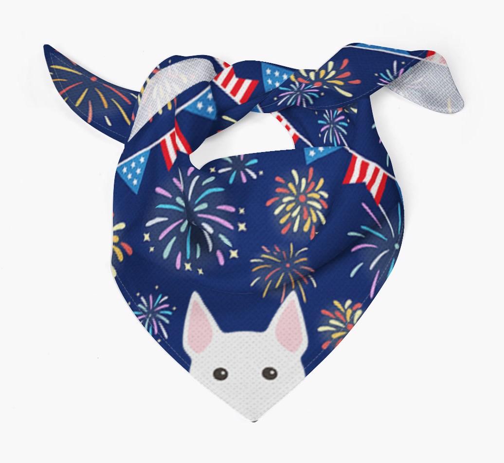 Independence Day Fireworks: {breedFullName} Bandana