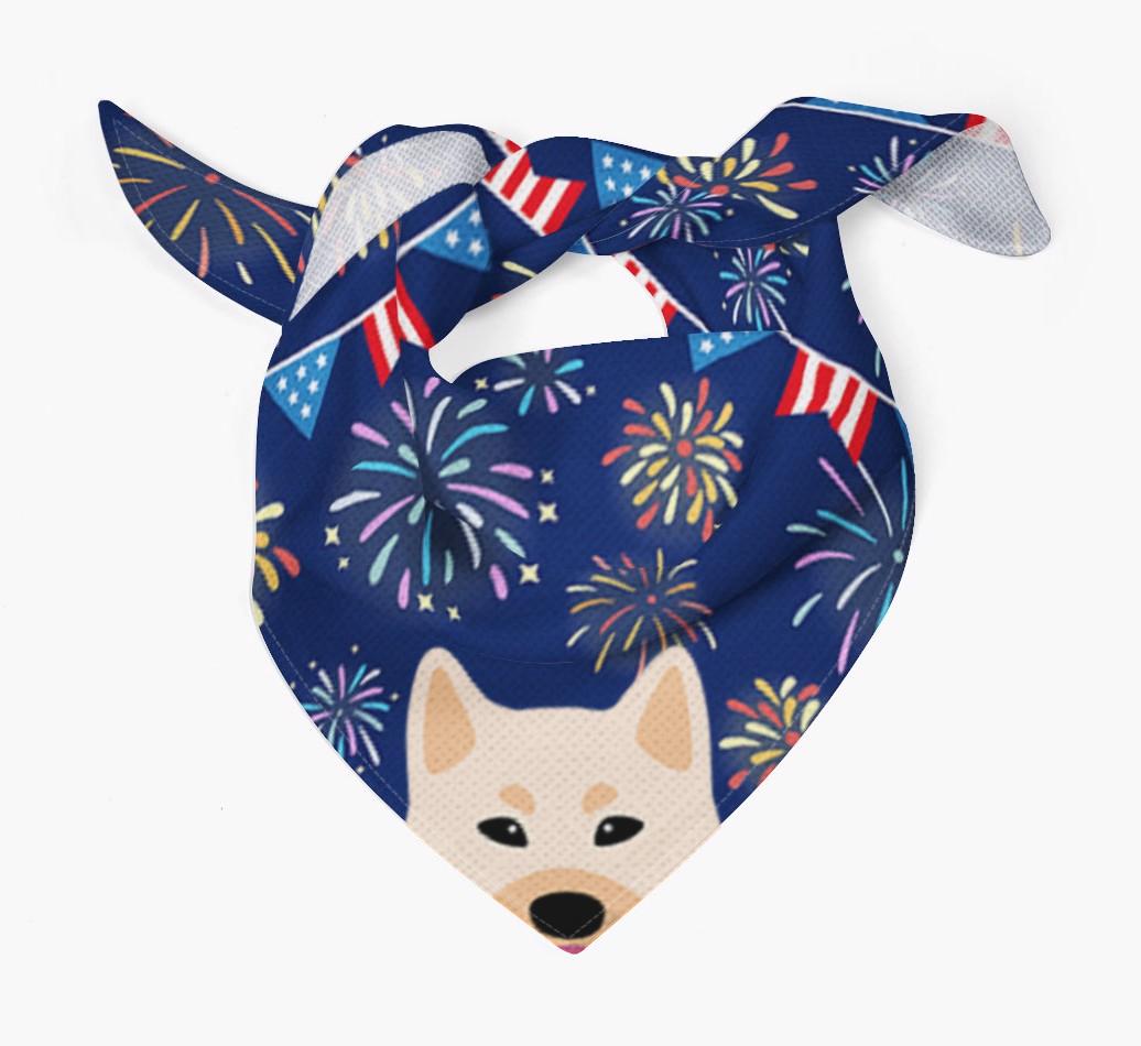 Independence Day Fireworks: {breedFullName} Bandana