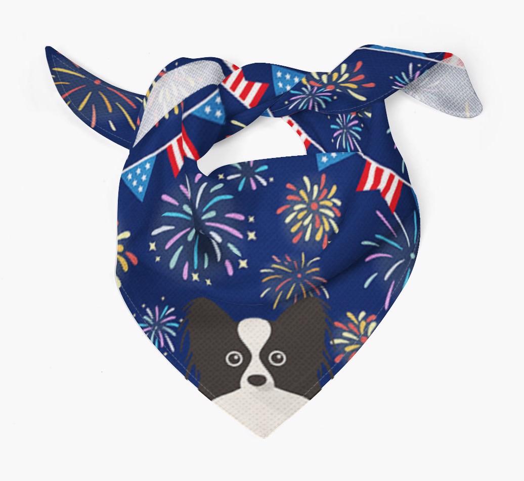 Independence Day Fireworks: {breedFullName} Bandana