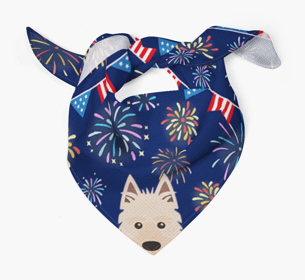 Independence Day Fireworks: {breedFullName} Bandana