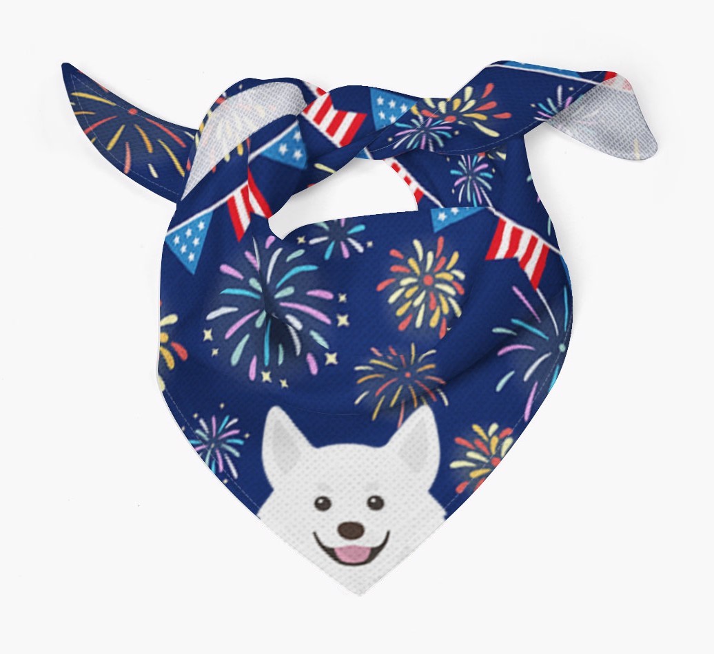 Independence Day Fireworks: {breedFullName} Bandana