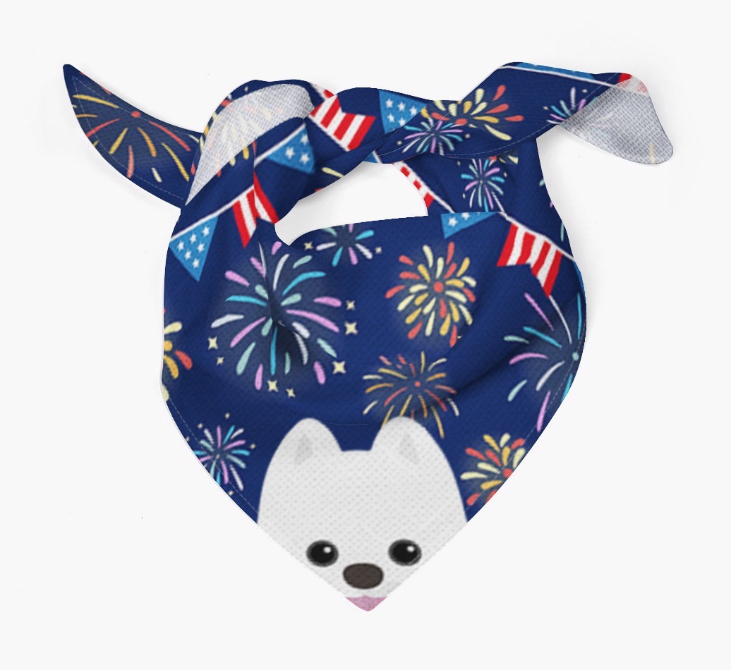 Independence Day Fireworks: {breedFullName} Bandana