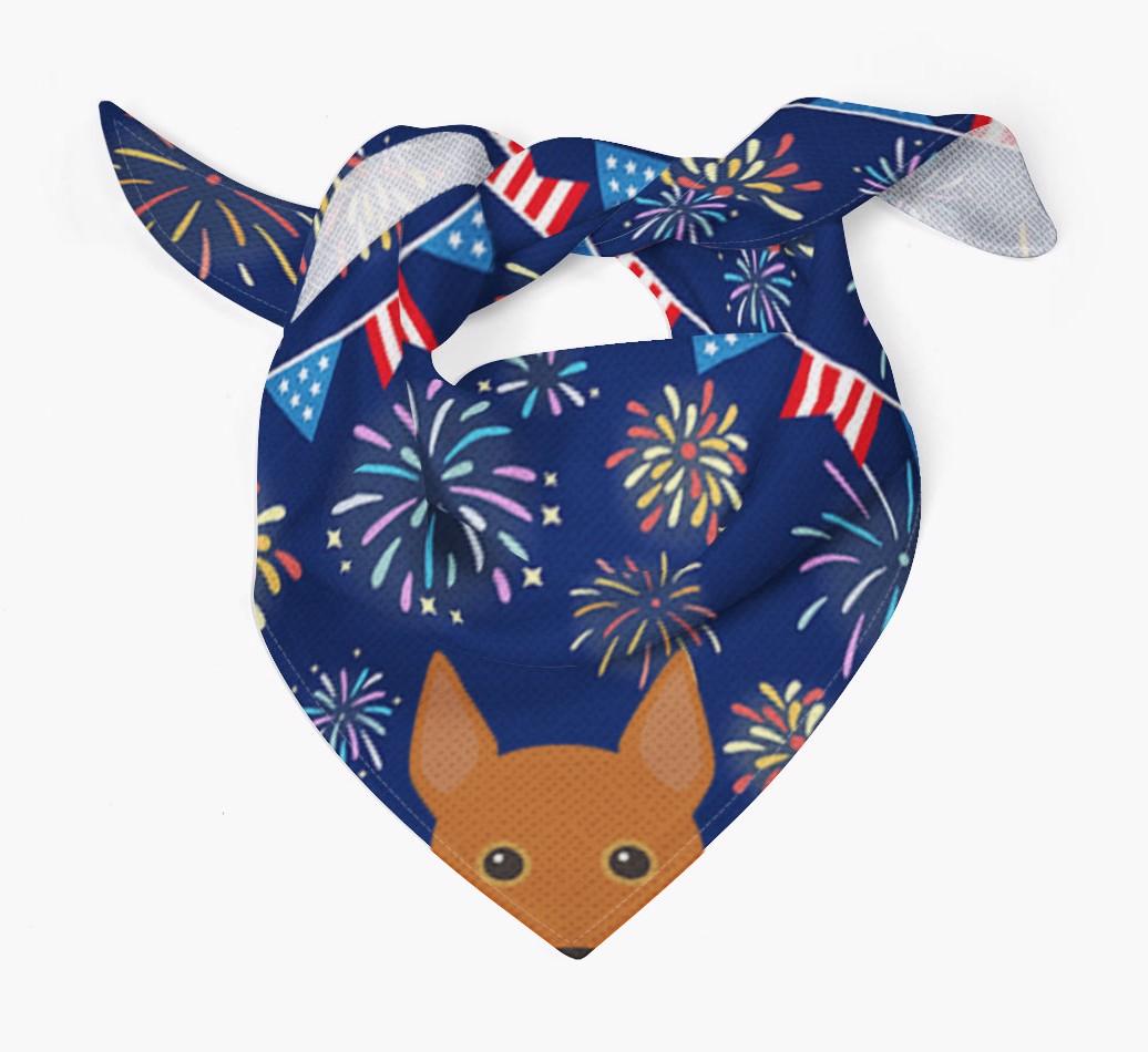Independence Day Fireworks: {breedFullName} Bandana