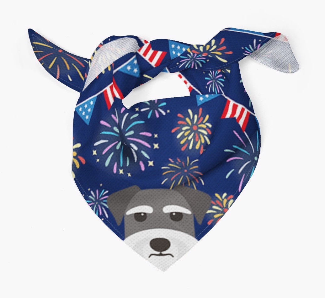 Independence Day Fireworks: {breedFullName} Bandana