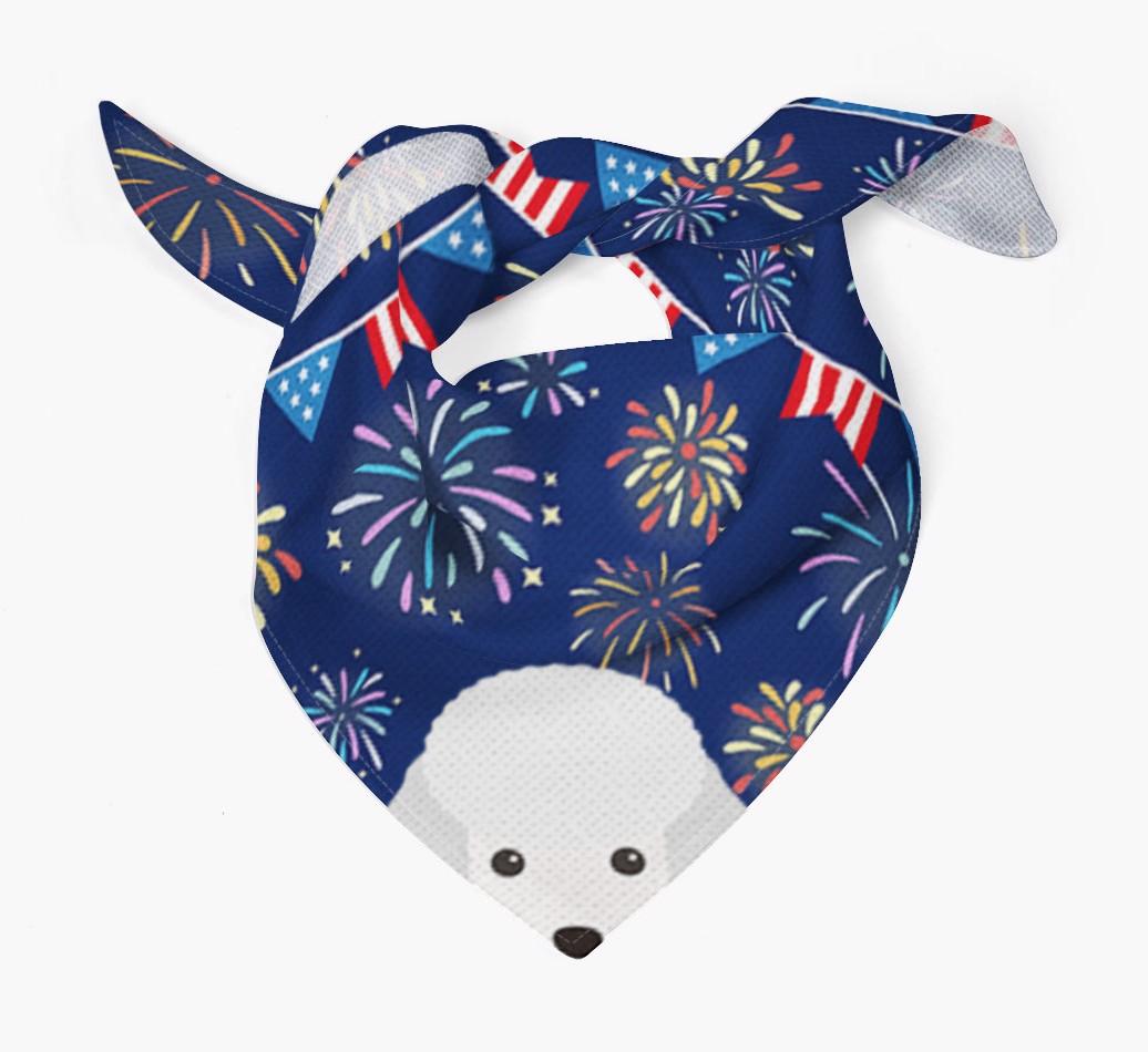 Independence Day Fireworks: {breedFullName} Bandana