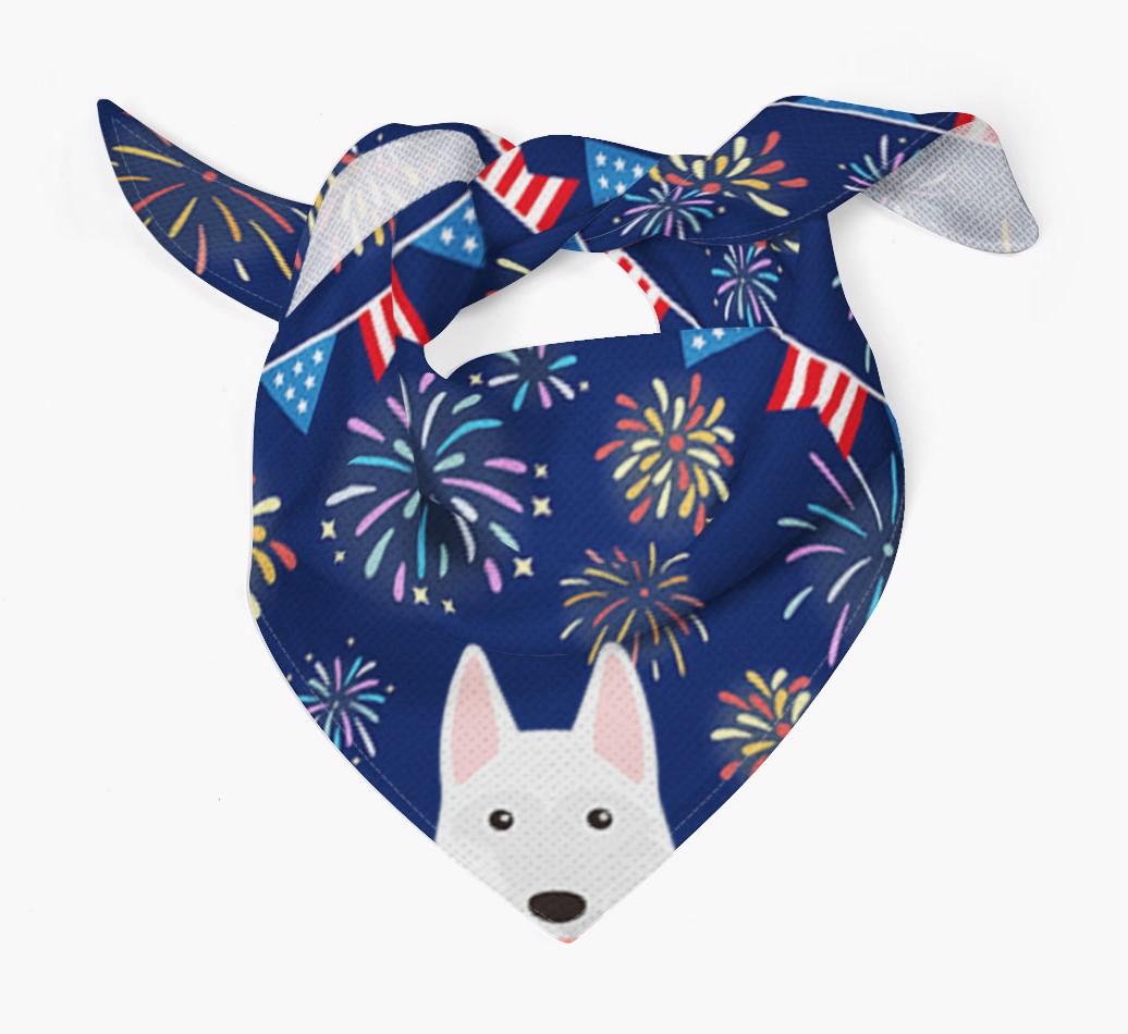 Independence Day Fireworks: {breedFullName} Bandana