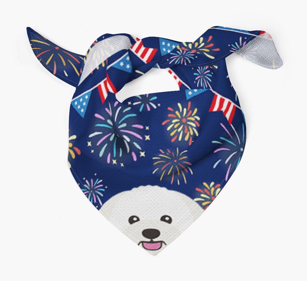 Independence Day Fireworks: {breedFullName} Bandana