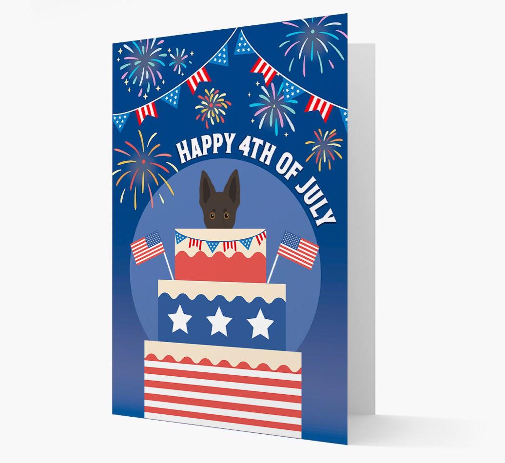 Happy 4th Of July: {breedFullName} Card