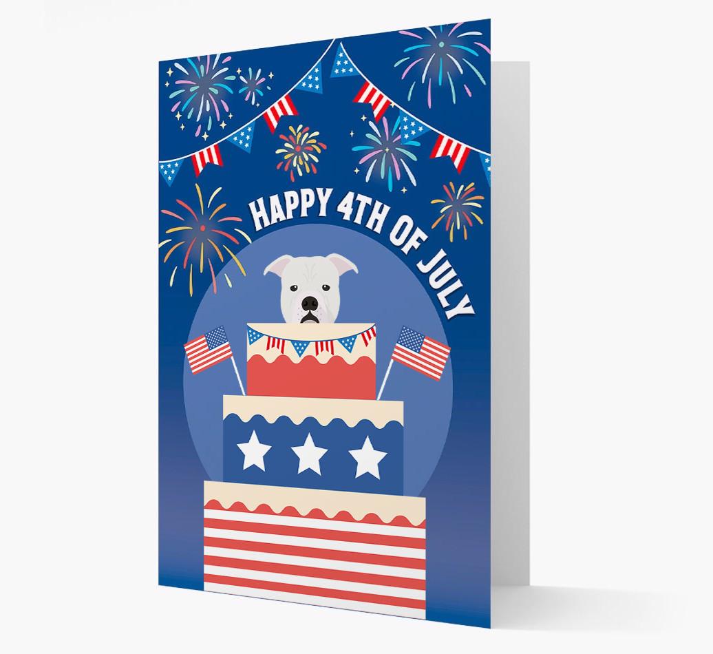 Happy 4th Of July: {breedFullName} Card