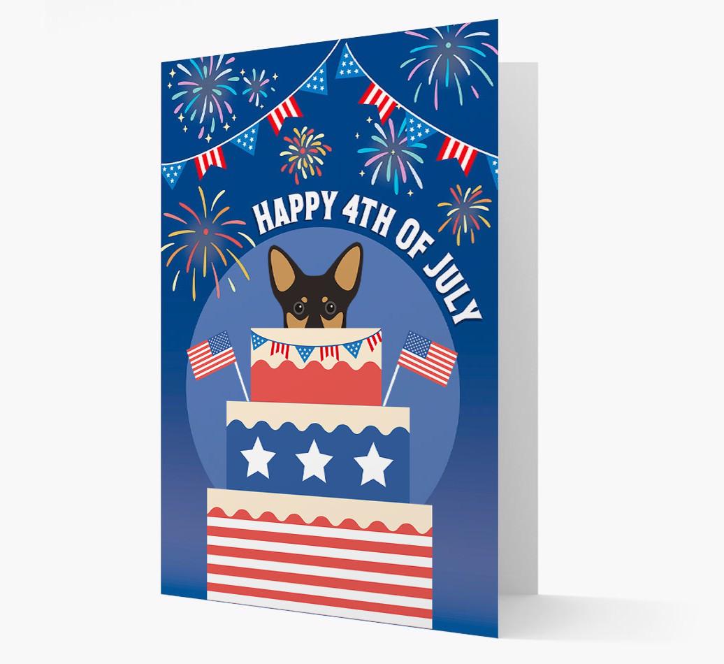 Happy 4th Of July: {breedFullName} Card