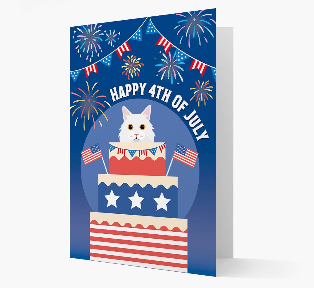 Happy 4th Of July: {breedCommonName} Card