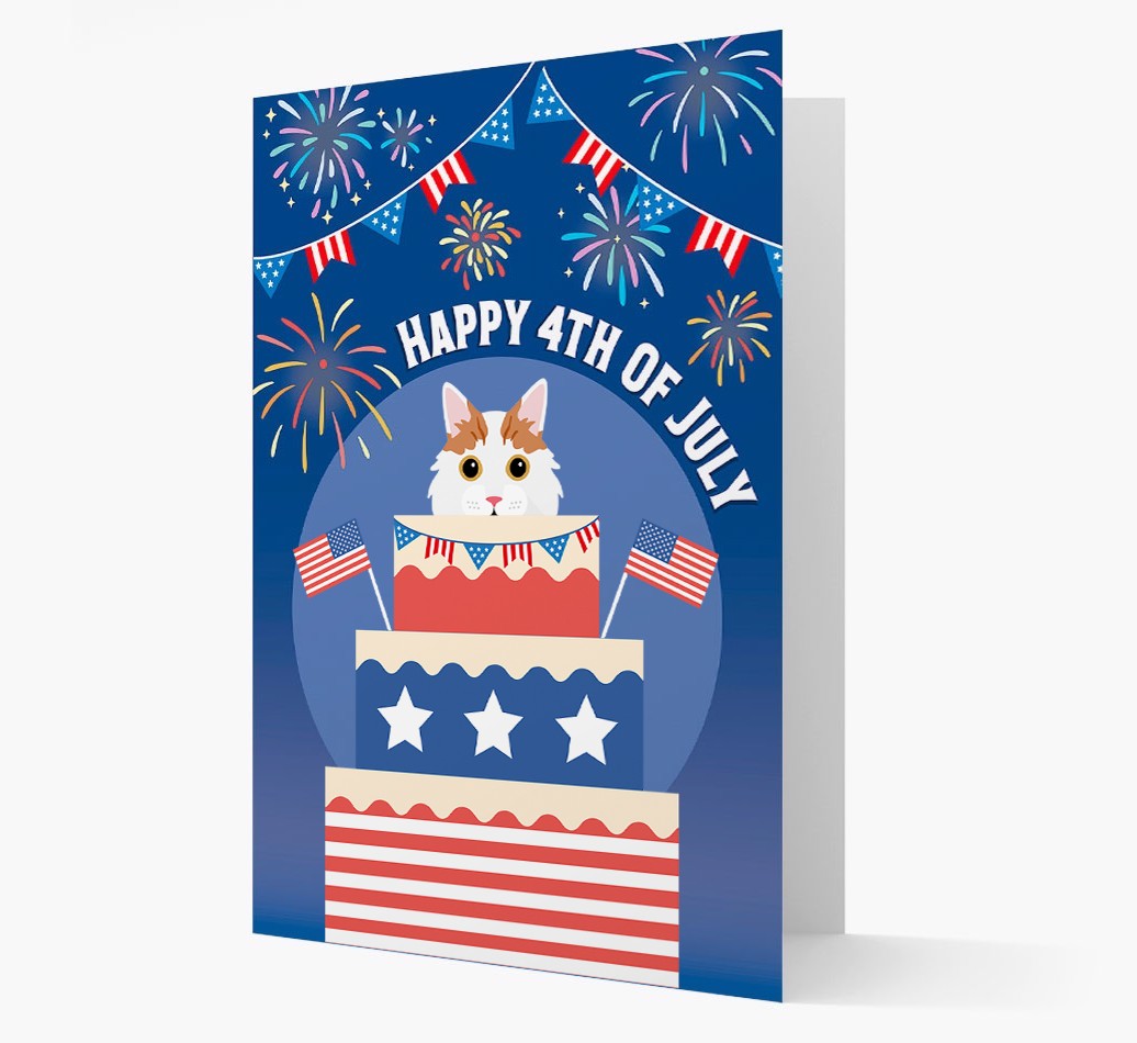 Happy 4th Of July: {breedCommonName} Card