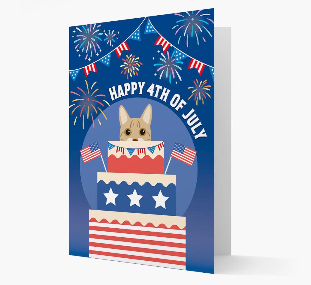 Happy 4th Of July: {breedCommonName} Card