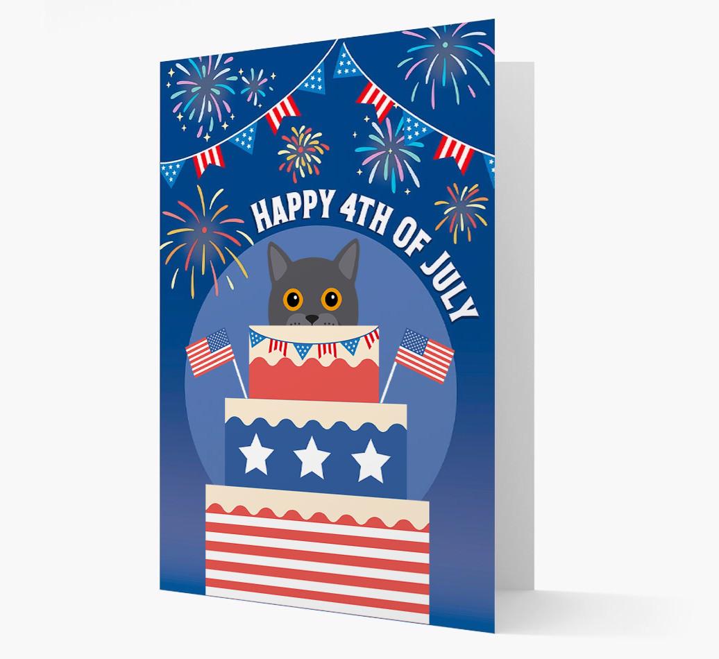 Happy 4th Of July: {breedCommonName} Card