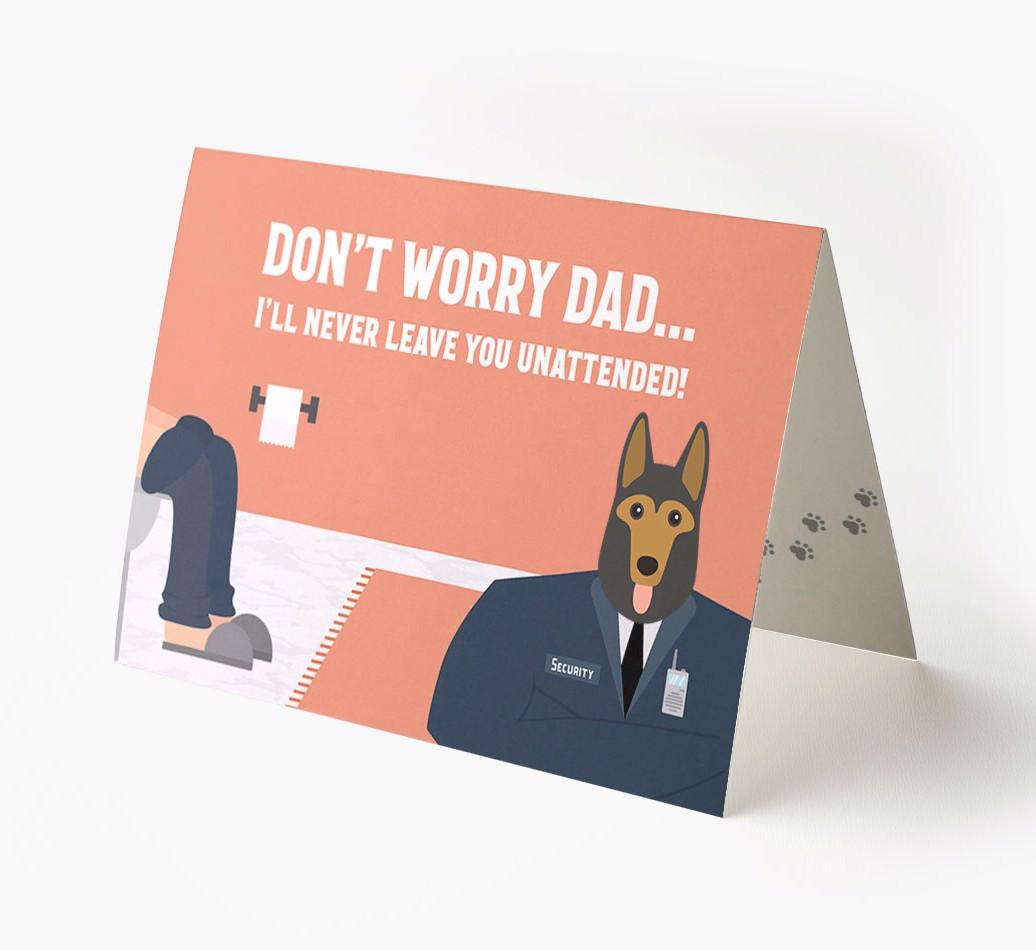 I'll Never Leave You Unattended: Personalised {breedFullName} Card