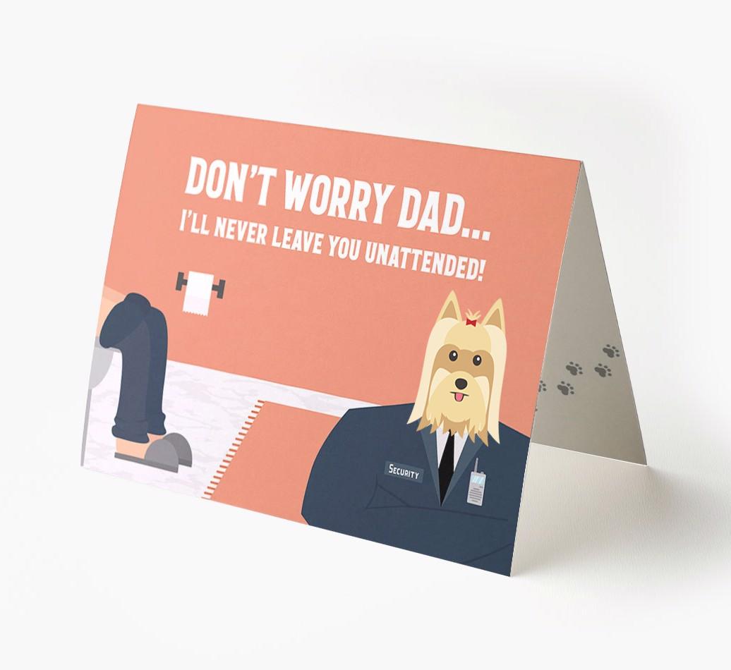 I'll Never Leave You Unattended: Personalised {breedFullName} Card