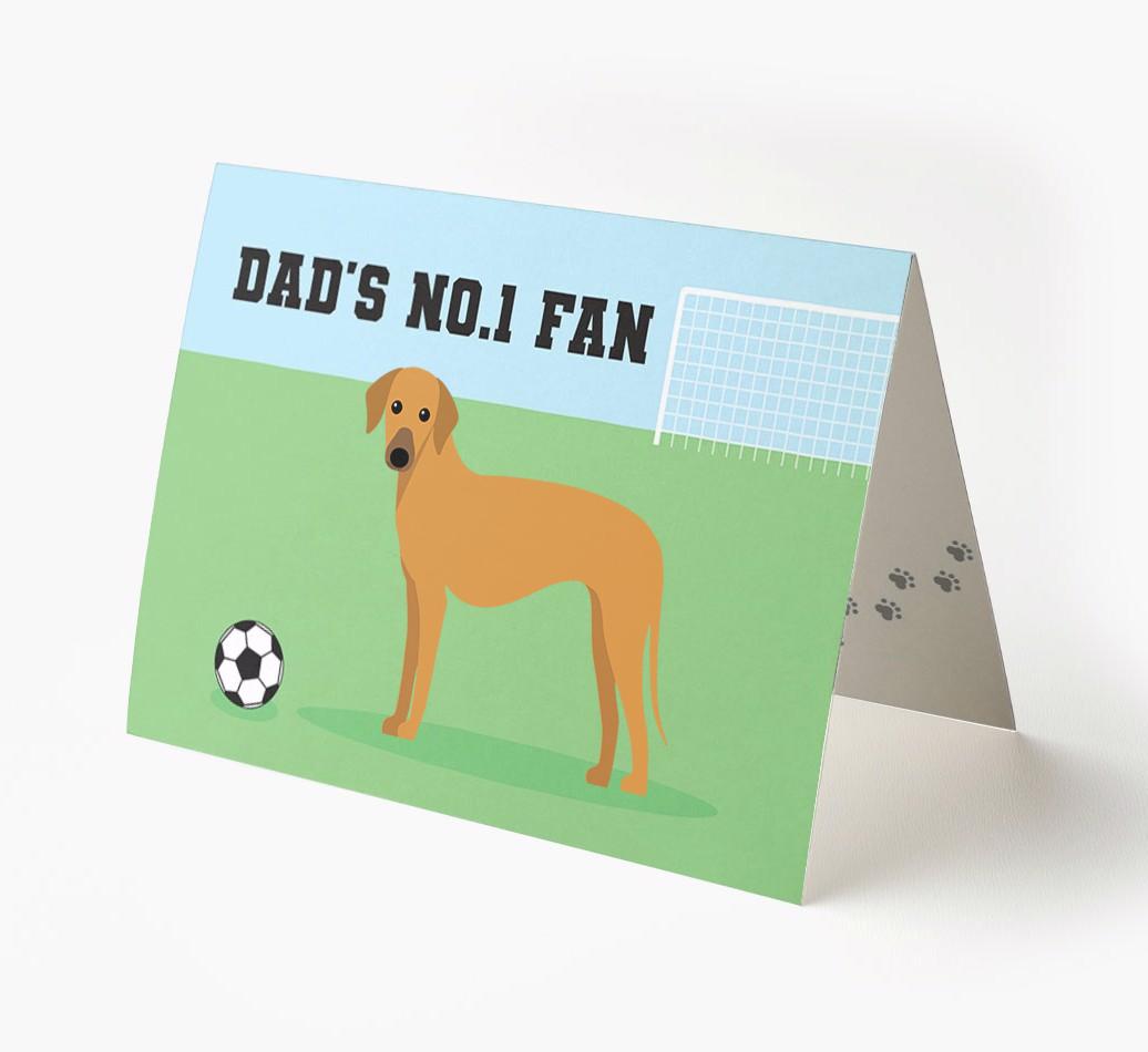 No.1 Fan - Football: Personalised {breedFullName} Card