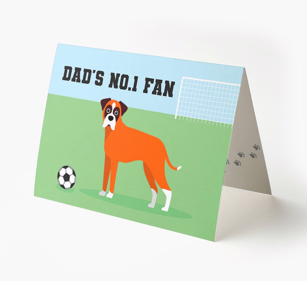 No.1 Fan - Football: Personalised {breedFullName} Card