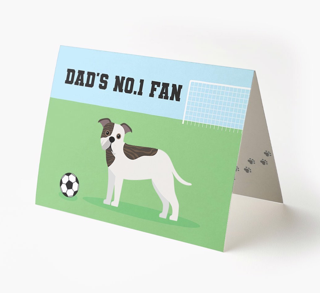 No.1 Fan - Football: Personalised {breedFullName} Card
