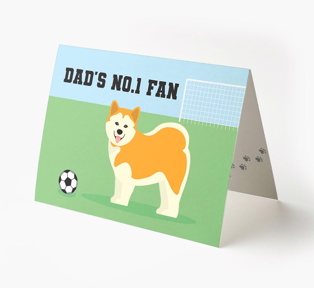 No.1 Fan - Football: Personalised {breedFullName} Card
