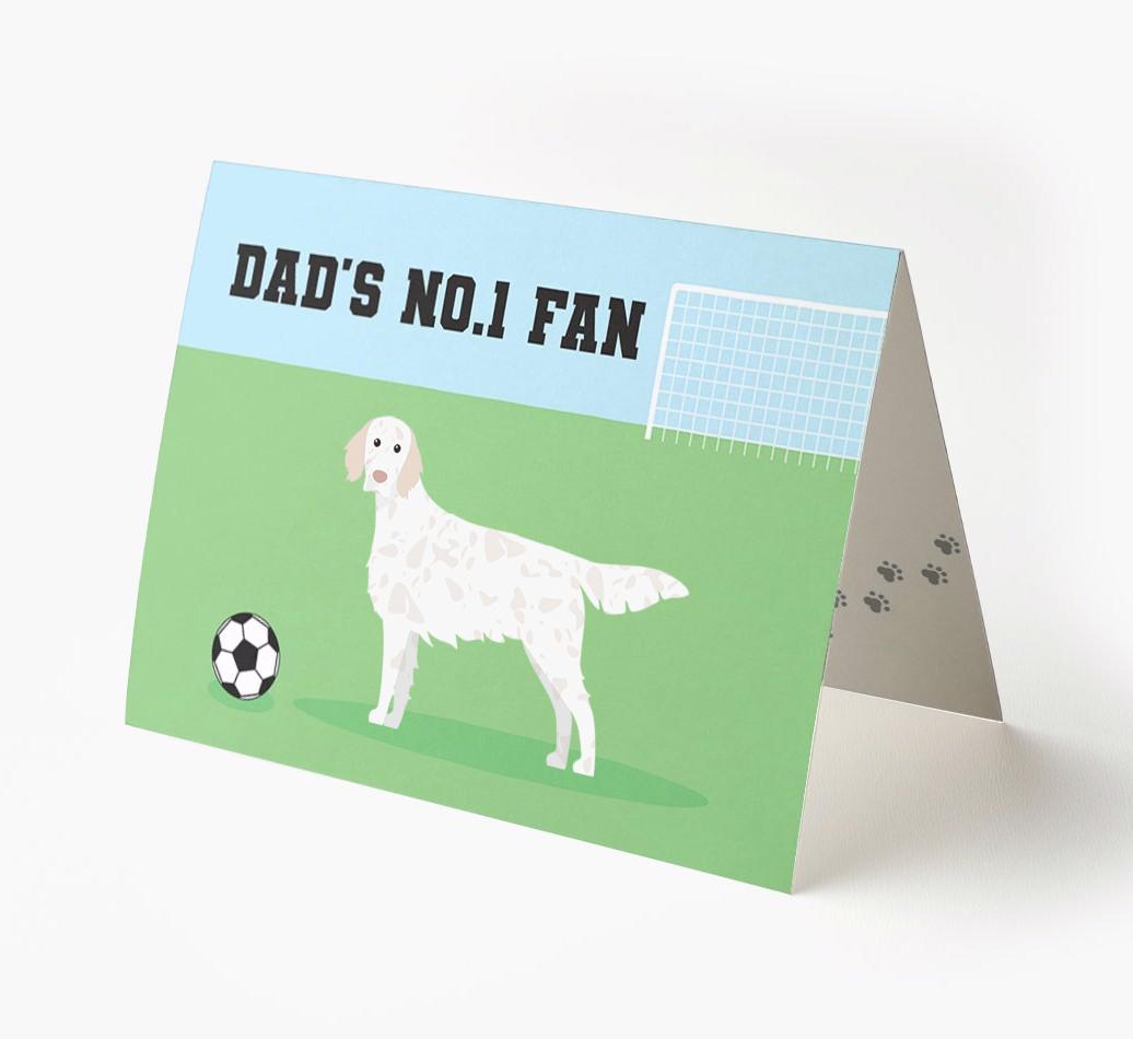No.1 Fan - Football: Personalised {breedFullName} Card
