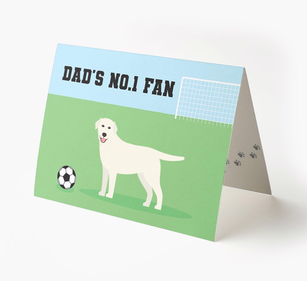 No.1 Fan - Football: Personalised {breedFullName} Card