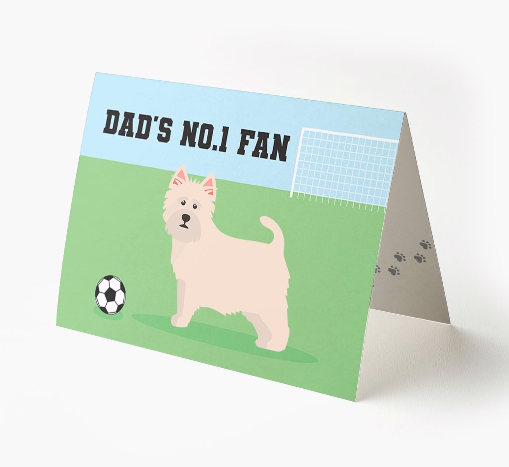 No.1 Fan - Football: Personalised {breedFullName} Card