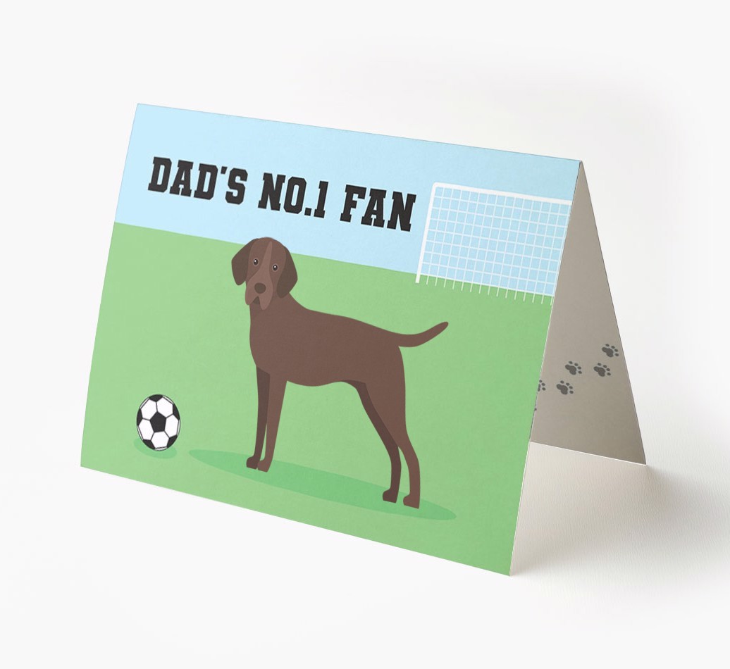 No.1 Fan - Football: Personalised {breedFullName} Card
