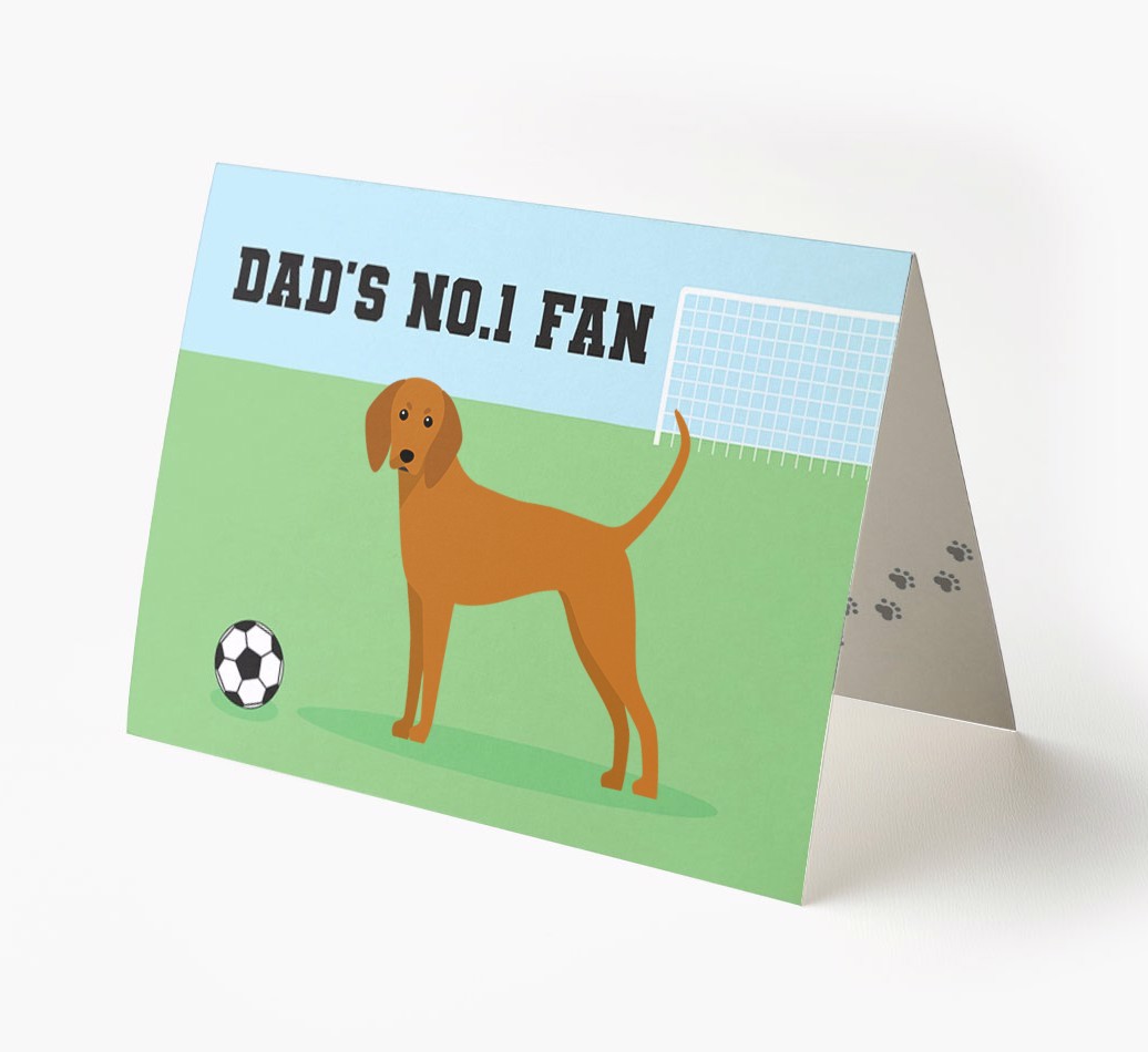 No.1 Fan - Football: Personalised {breedFullName} Card