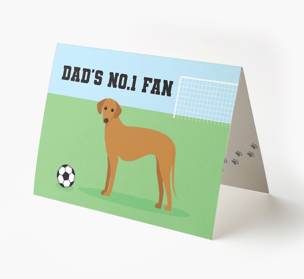 No.1 Fan - Football: Personalised {breedFullName} Card