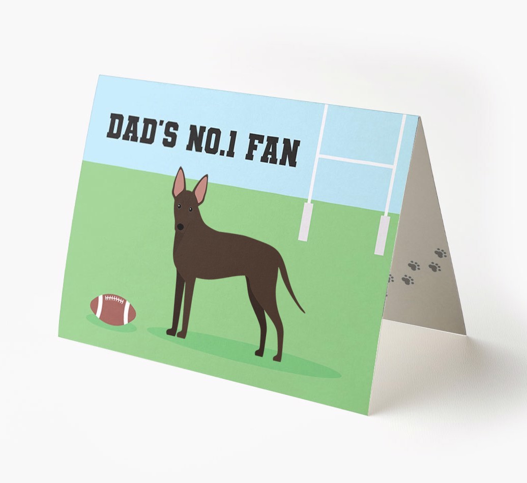 No.1 Fan - Rugby: Personalised {breedFullName} Card