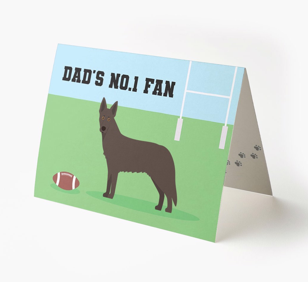 No.1 Fan - Rugby: Personalised {breedFullName} Card