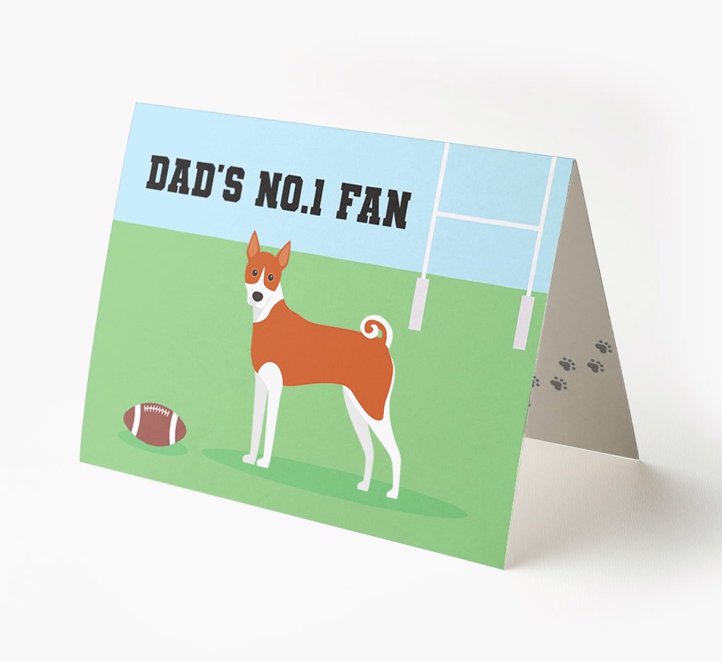 No.1 Fan - Rugby: Personalised {breedFullName} Card