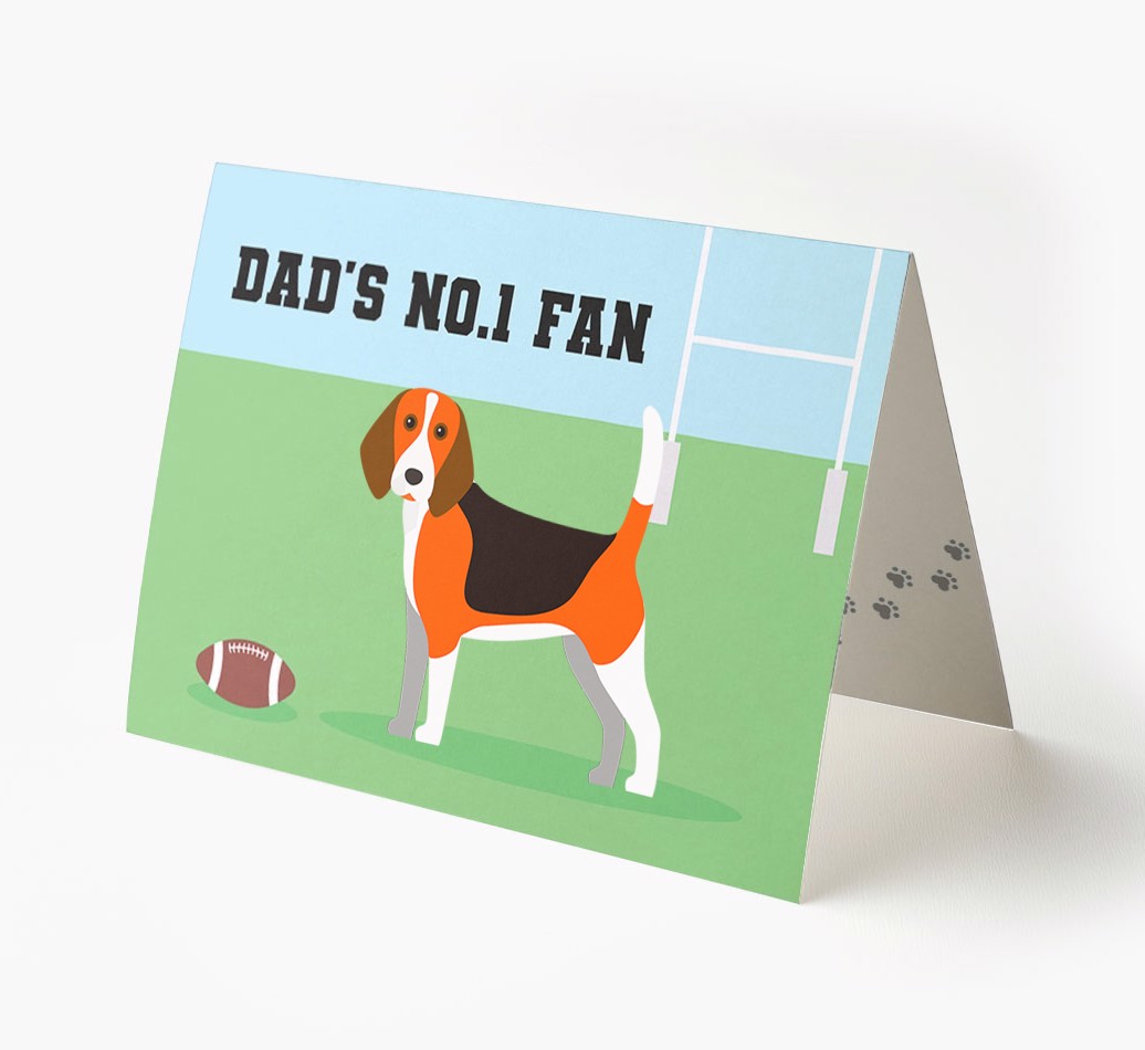 No.1 Fan - Rugby: Personalised {breedFullName} Card